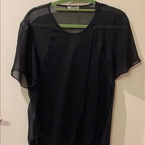 Helmut Lang sheer top